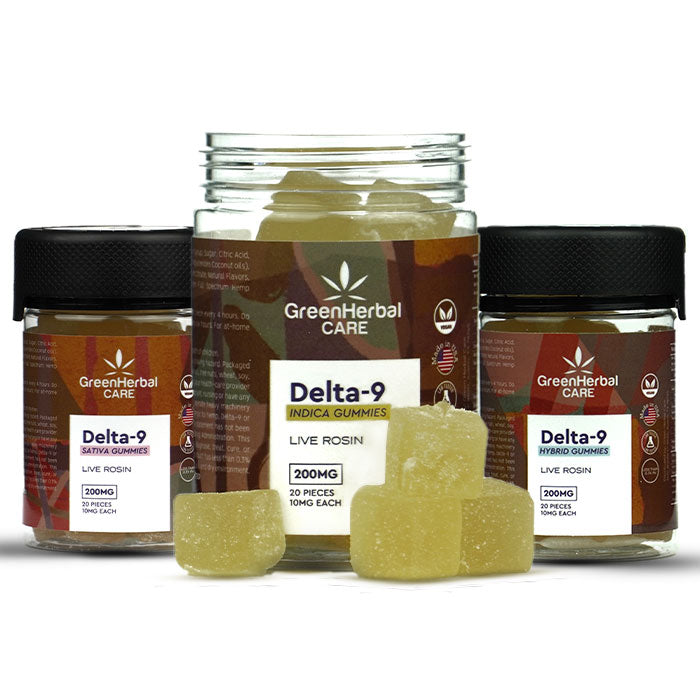 Green Herbal Care GHC Delta-9 THC Live Rosin Gummies Best Price