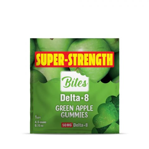Bites Delta-8 THC Gummy - Green Apple - 50MG Best Price