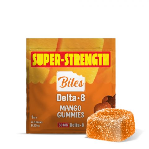 Bites Delta-8 THC Gummy - Mango - 50MG Best Price