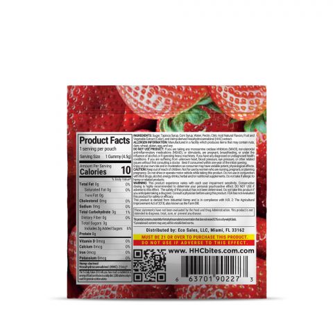 Bites HHC Gummy - Strawberry - 25MG Best Price