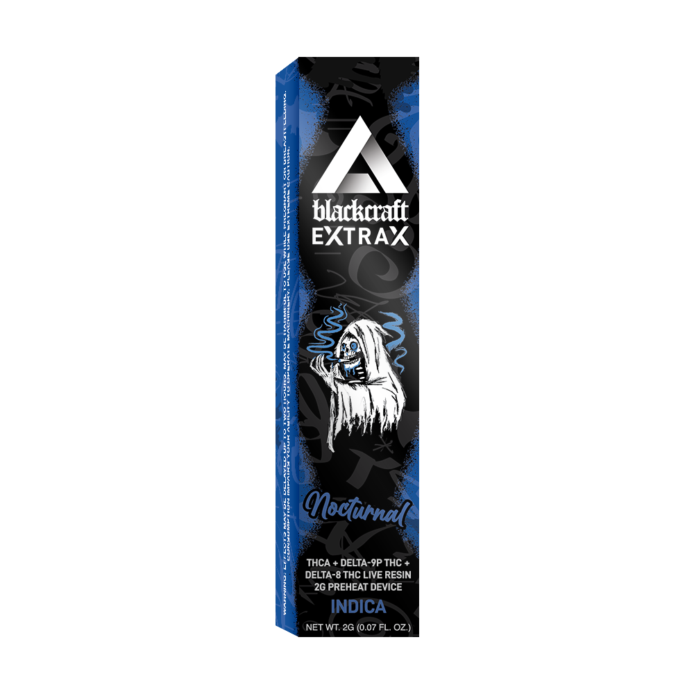 Delta Extrax Nocturnal | Pre-Heat Disposable 2G | Blackcraft Extrax Best Price