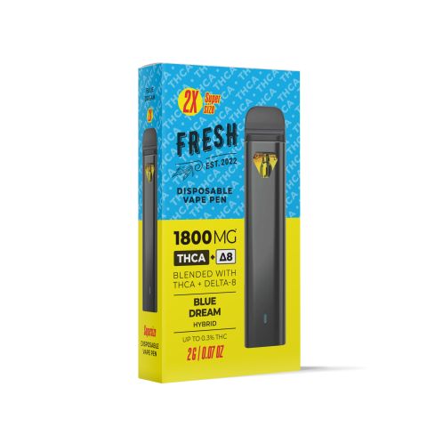 Blue Dream Vape Pen - THCA, D8 Blend - Disposable - Fresh - 1800mg Best Price