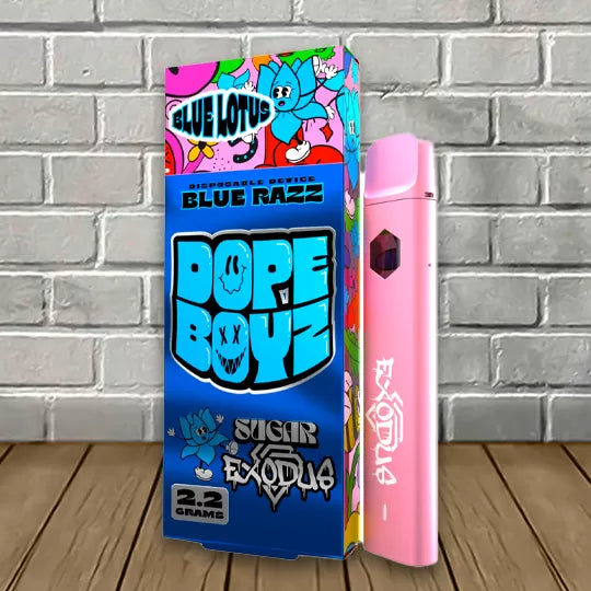 Sugar X Exodus Dope Boyz Blue Lotus Disposable Vape 2.2g Best Price