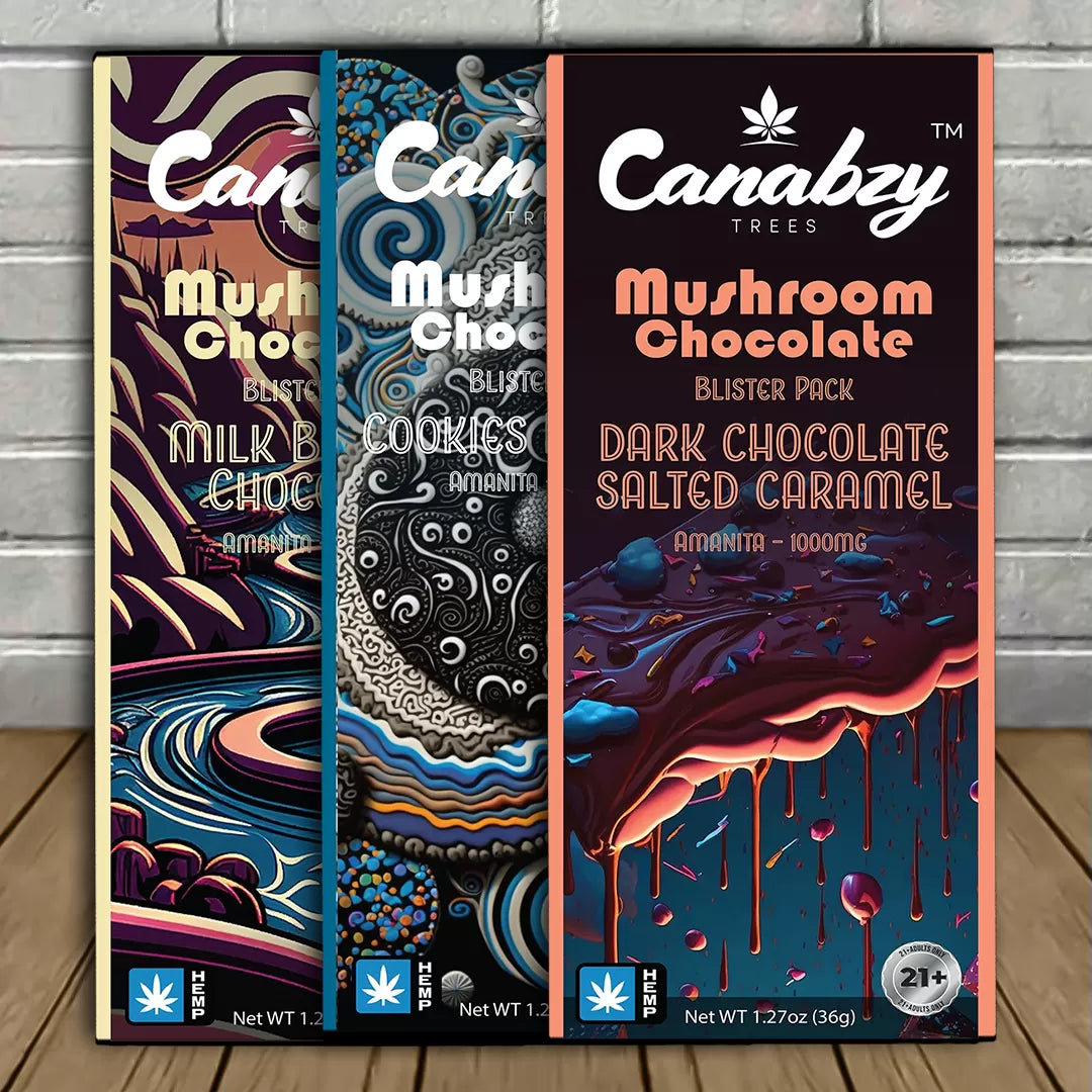 Canabzy Mushroom Chocolate Blister Pack 1000mg Best Price