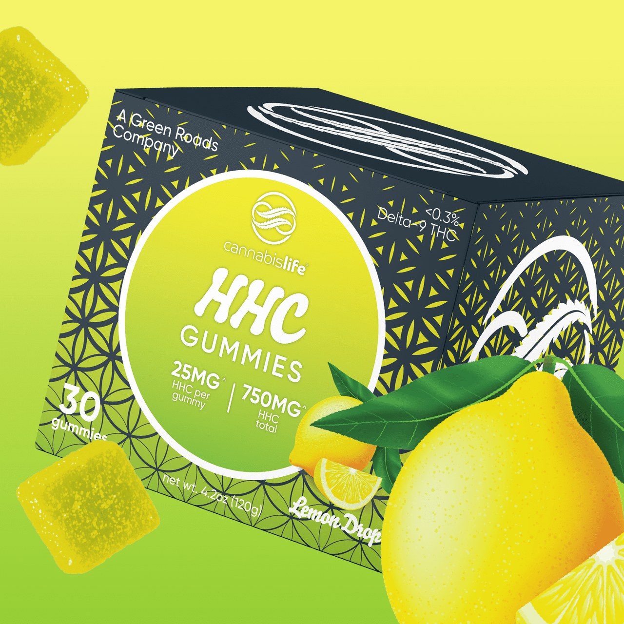 Cannabis Life Lemon Drop HHC Gummies - (30ct) 750mg Best Price