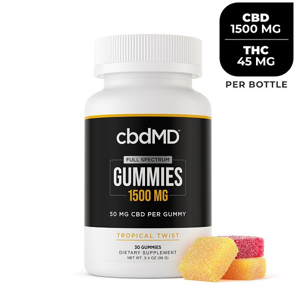 cbdMD Full Spectrum CBD Gummies 1500mg | 3000mg | 30 Count Best Price