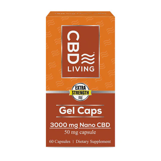CBD Living | CBD Gel Capsules 750mg - 3000mg Best Price