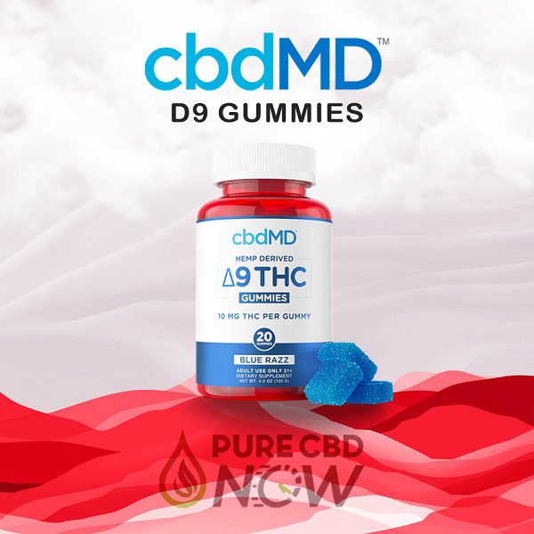 cbdMD Delta 9 Gummies 10 MG THC Per Gummy – 20 Count/4 Pack Best Price
