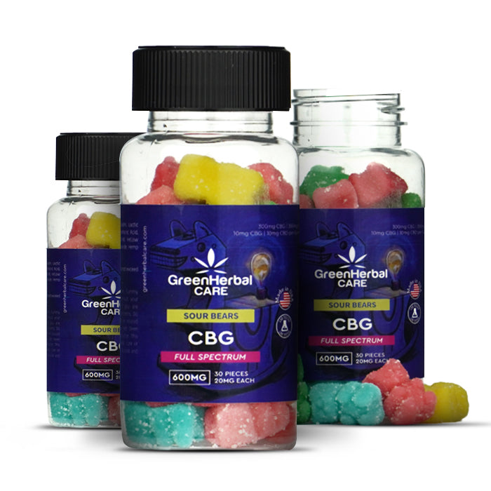 Green Herbal Care GHC CBG Full Spectrum Gummy Sour Bears Best Price