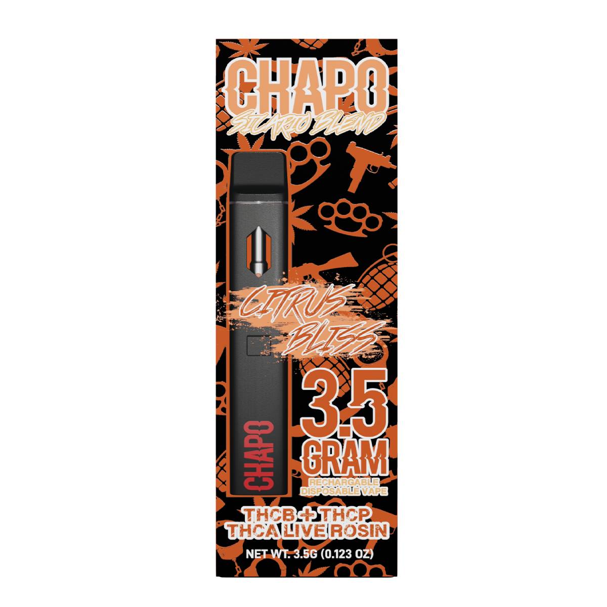 Chapo Sicario Blend Disposable Vape Pens 3.5g Best Price