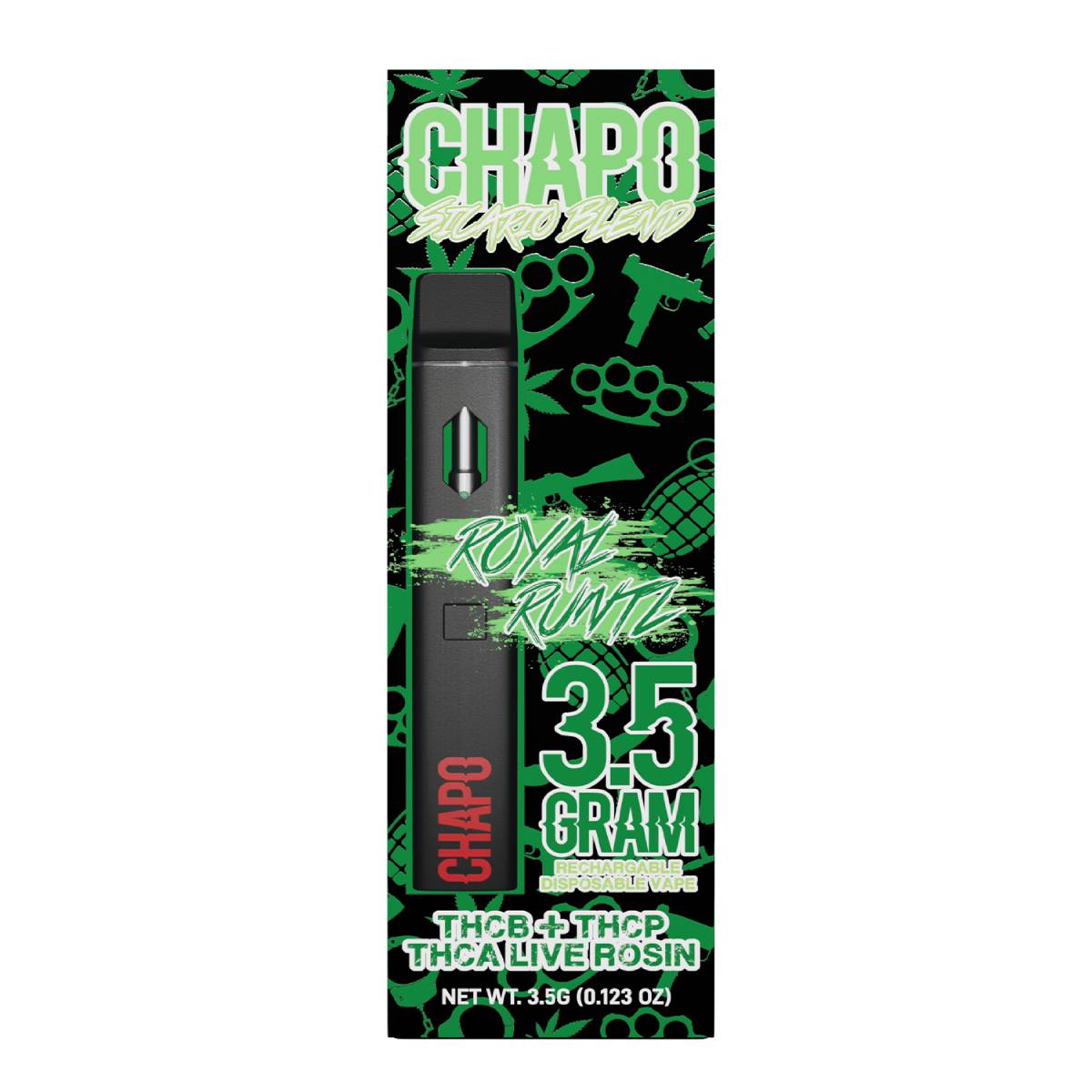 Chapo Sicario Blend Disposable Vape Pens 3.5g Best Price