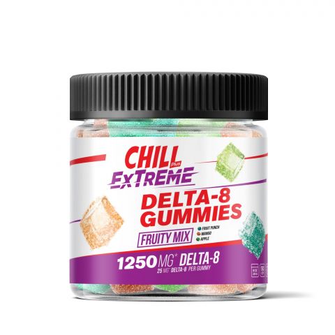 Chill Plus Delta-8 Extreme Fruity Mix Gummies 1250X Best Price