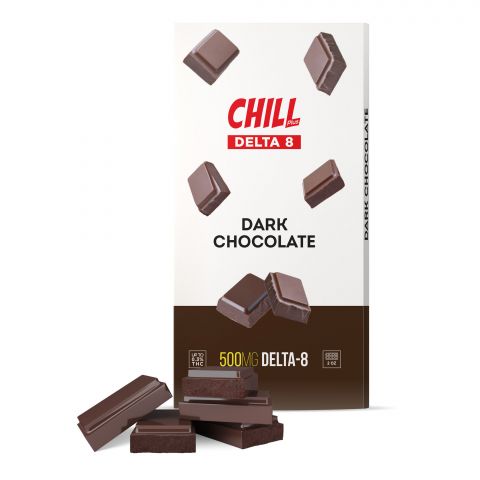 Chill Plus Delta-8 THC Chocolate Bar - Dark Chocolate 500MG Best Price