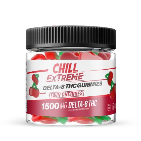 Chill Plus Extreme Delta-8 THC Gummies - Twin Cherries 1500MG Best Price