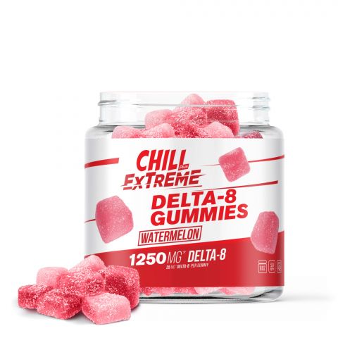 Chill Plus Extreme Delta-8 THC Gummies Watermelon 1250MG Best Price