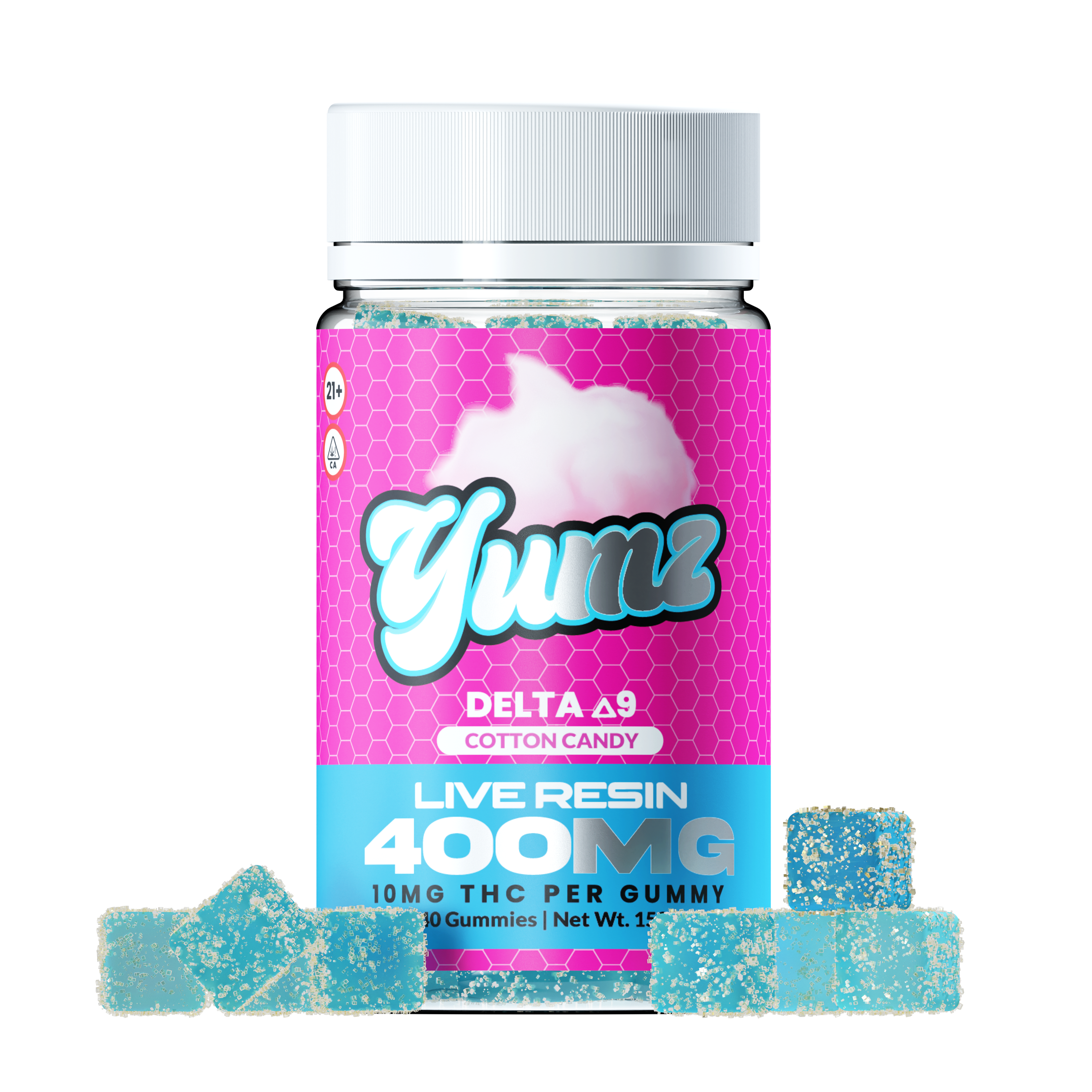 THC Gummies ( Farm Bill Compliant Delta-9 THC ) YUMZ LAB - Cotton Candy Best Price