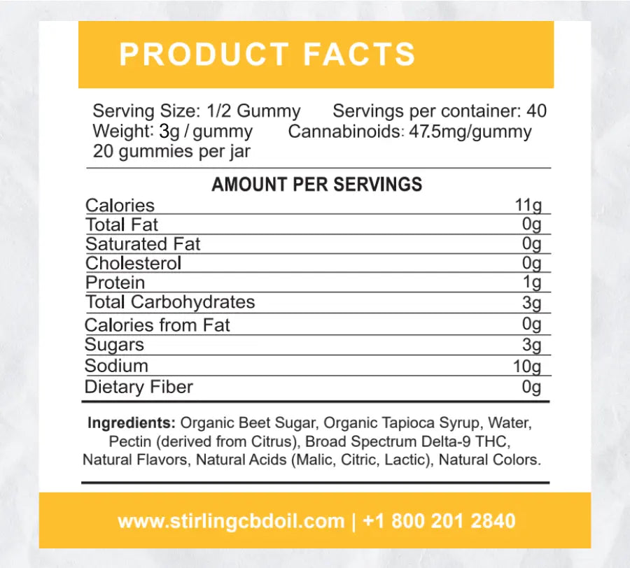 Stirling CBD - Delta 9 Sleep Gummies Best Price