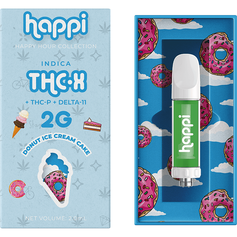 Happi Donut Ice Cream Cake - 2G THC-X Cartridge (Indica) Best Price