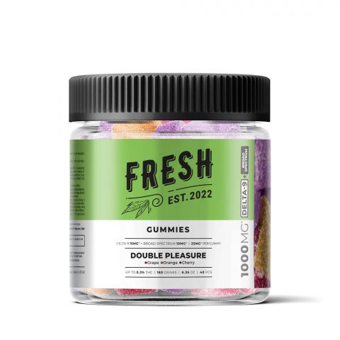 Double Pleasure Gummies - Delta 9 - 1000mg - Fresh Best Price
