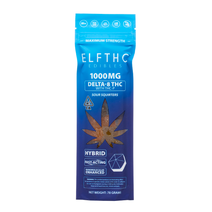 ELF THC Edibles Delta-8 THC-P Gummies 1000mg Best Price