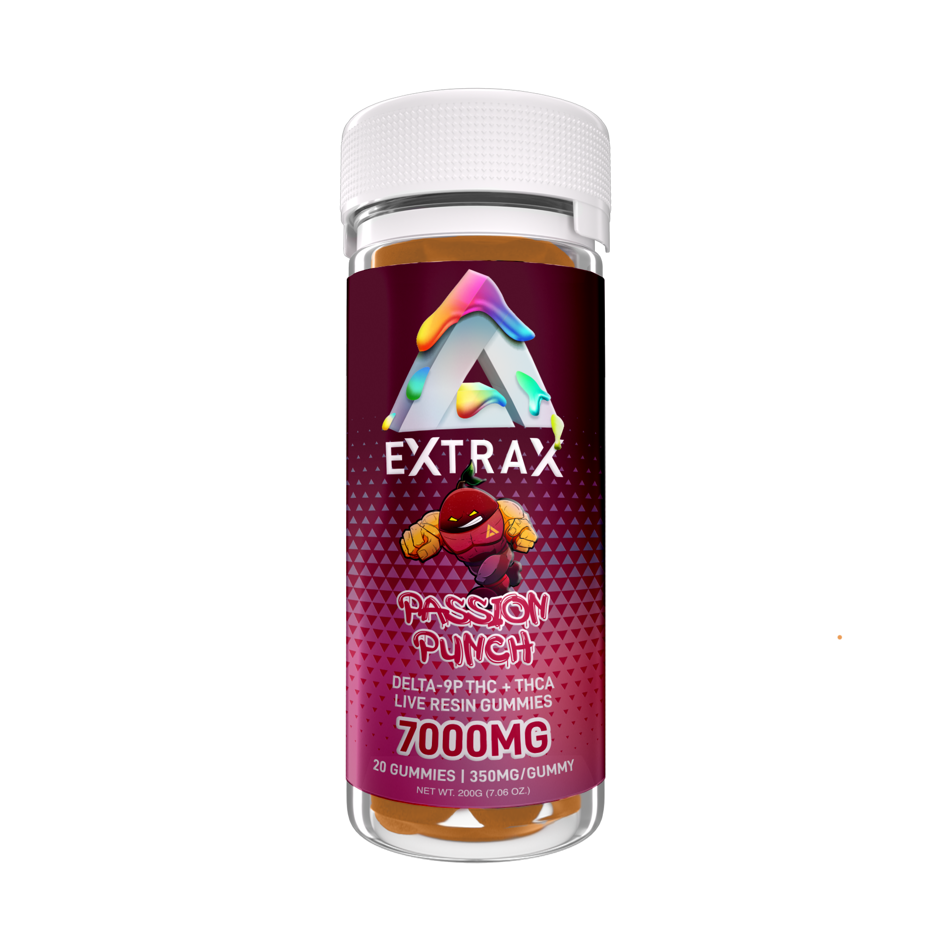 Delta Extrax Passion Punch | Gummies THCa 7000mg | Adios Blend Best Price