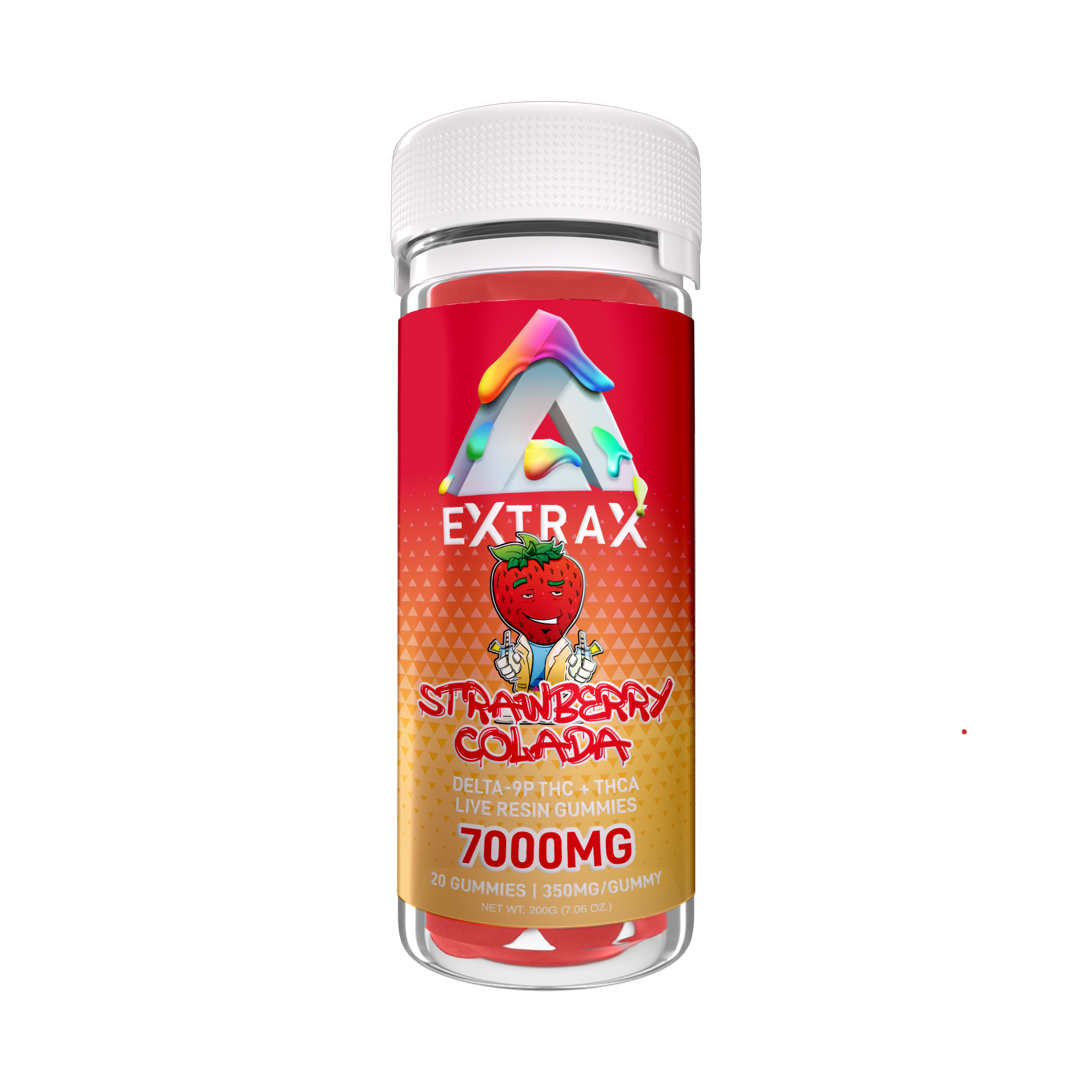 Delta Extrax Strawberry Colada | Gummies THCa 7000mg | Adios Blend Best Price