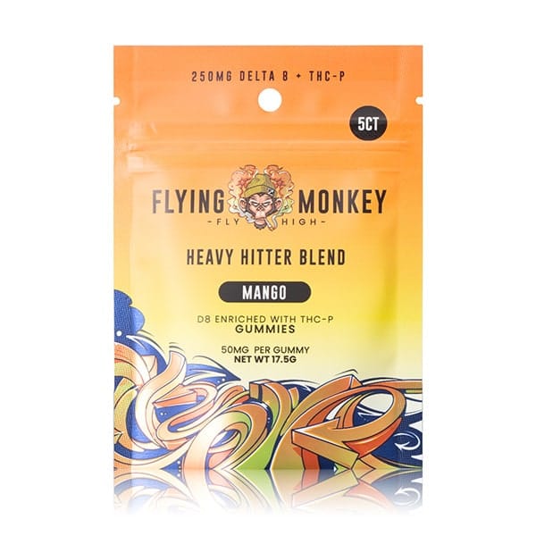 Flying Monkey Heavy Hitter Blend 50mg D8 + THCP Gummies (5pcs) Best Price