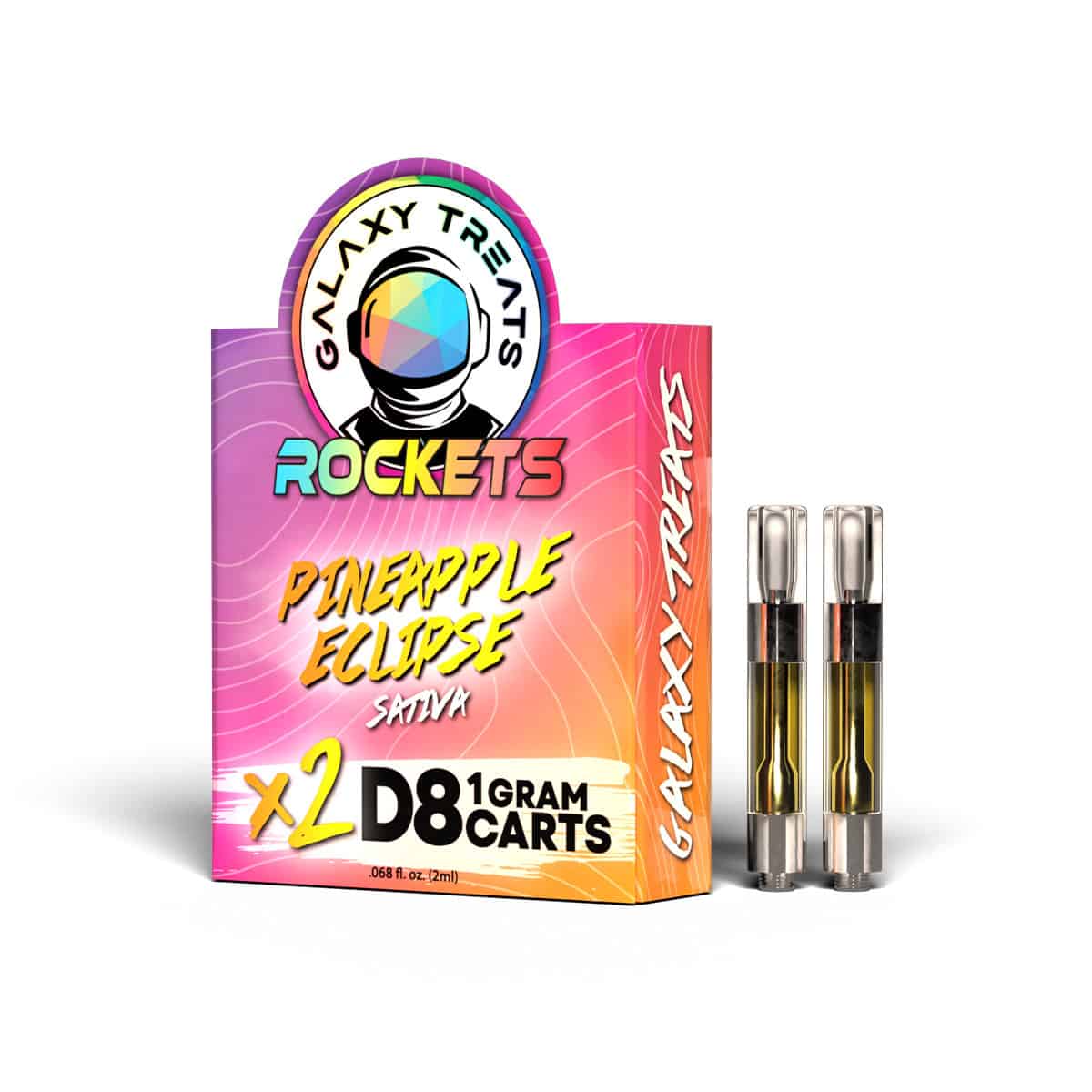 Galaxy Treats Pineapple Eclipse 2-Pack Delta 8 Carts Best Price