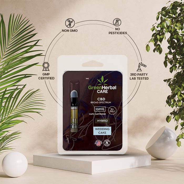 Green Herbal Care GHC CBD Broad Spectrum Vape Cartridge Best Price