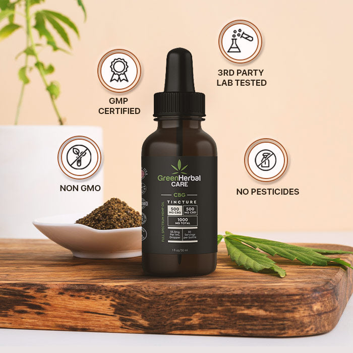 Green Herbal Care GHC Full Spectrum CBG/CBD Oil Best Price