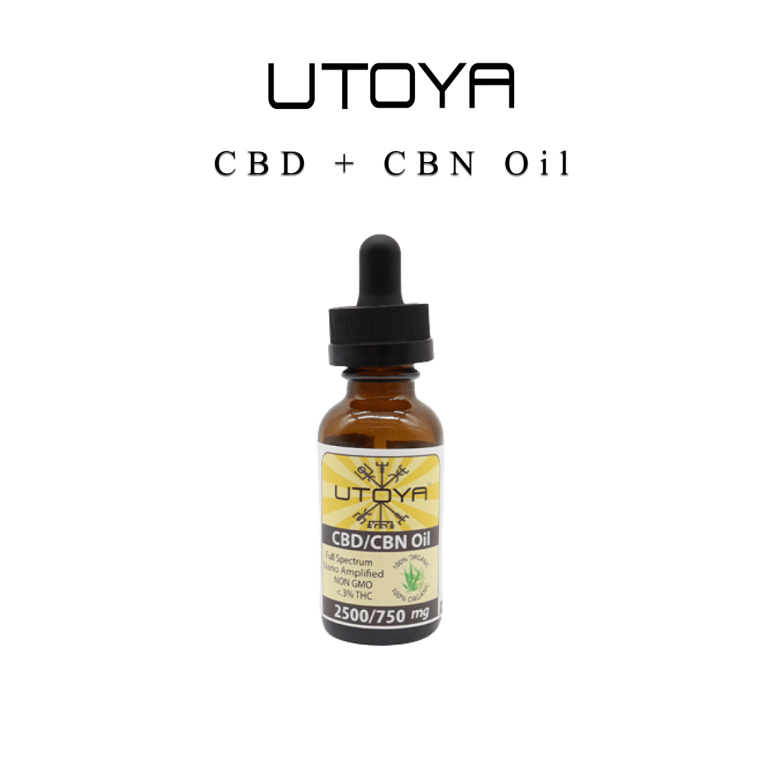 Utoya | CBD Tincture - 2500mg Best Price
