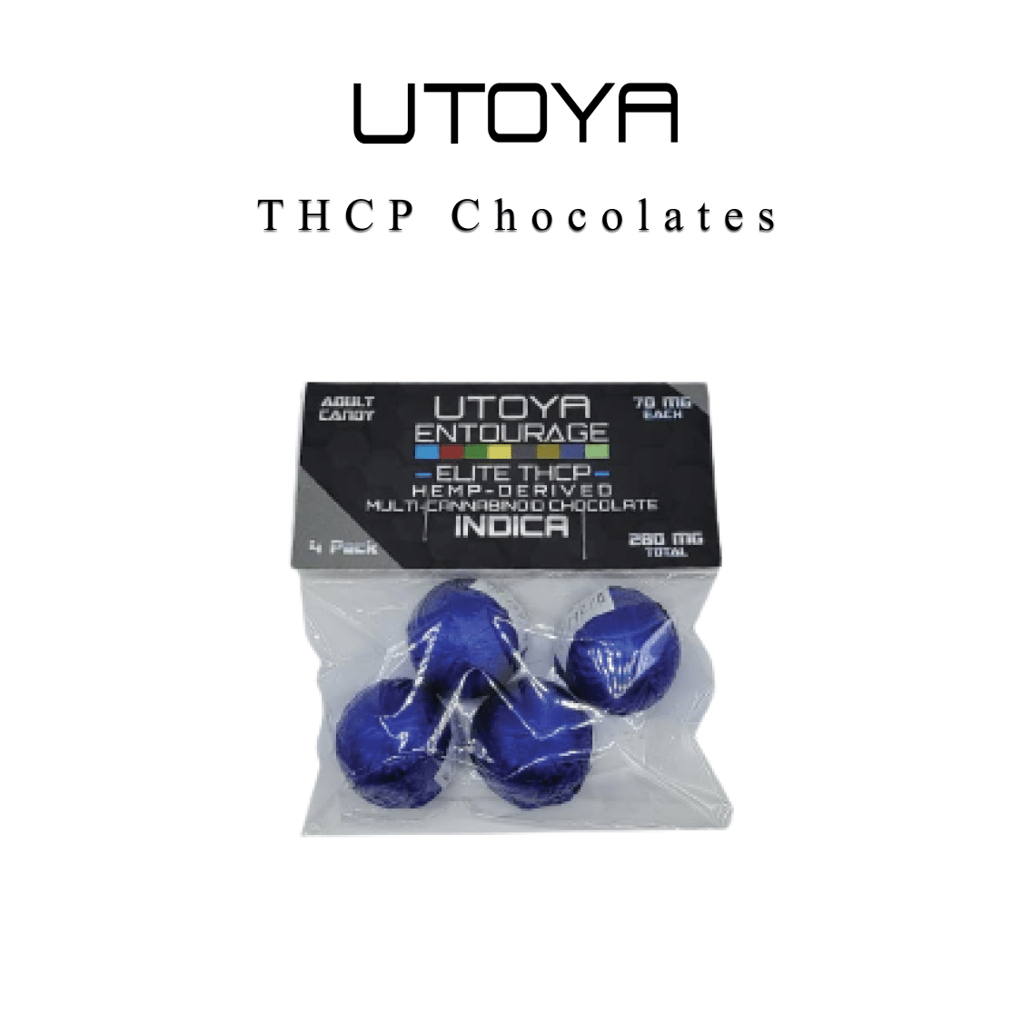 Utoya | Entourage Indica Elite THC-P Mini Chocolates 280mg - 3500mg Best Price