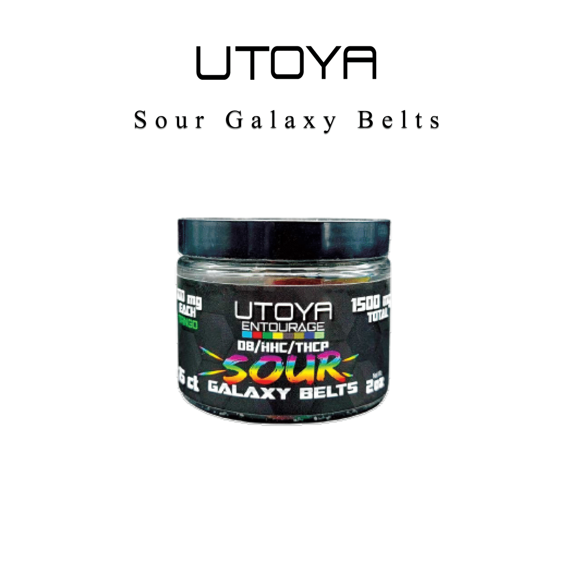 Utoya | Sour Galaxy Rainbow Belt THC-P Gummies 1500mg - 9000mg Best Price