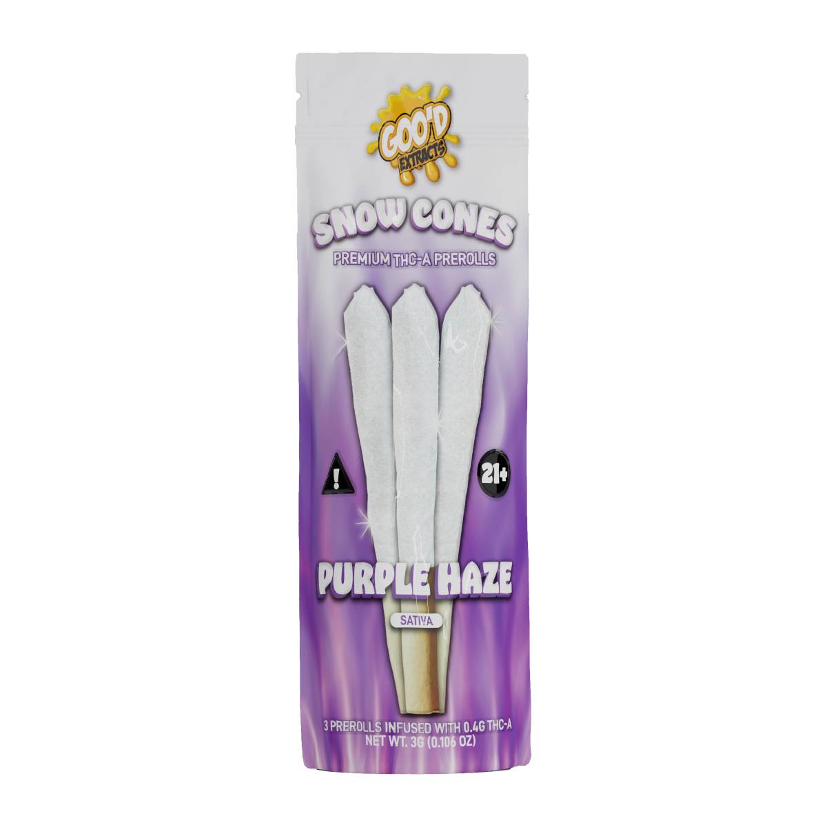 Goo’d Extracts Snow Cones THC-A Diamonds 1 Gram Prerolls 3pc Best Price