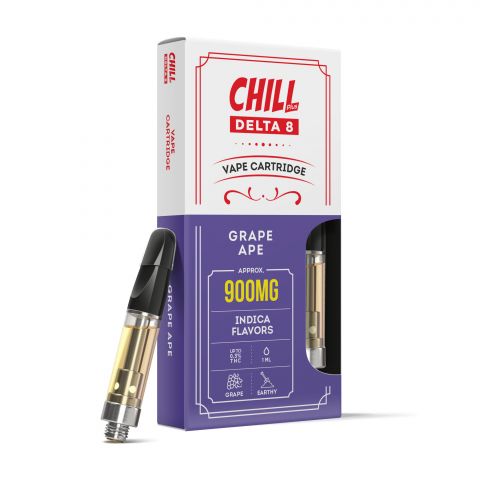 Grape Ape Cartridge - Delta 8 THC Chill Plus 900mg (1ml) Best Price