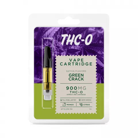 Green Crack Glue Strain Vape -Green Crack Cartridge - THCO - 900mg - Buzz Best Price