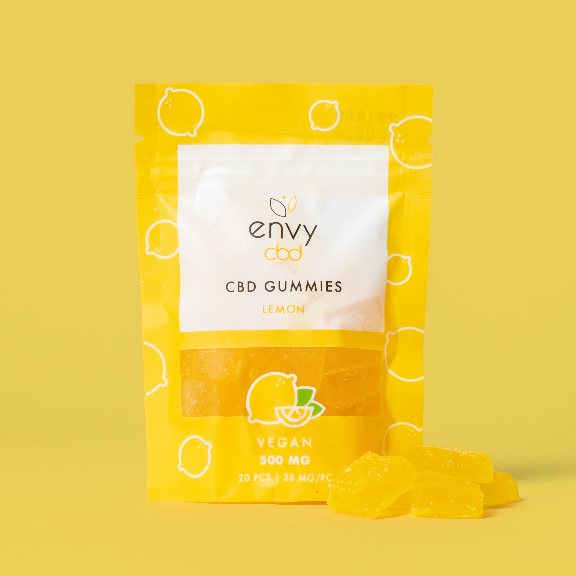 Envy CBD – Lemon 500MG Broad Spectrum CBD Gummies Best Price
