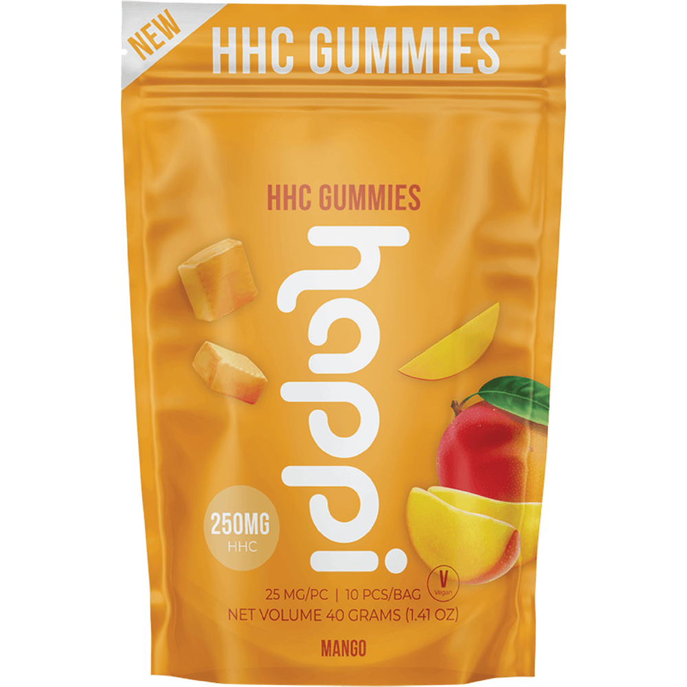HAPPI HHC - Mango Gummies - 250mg (10 Count) Best Price