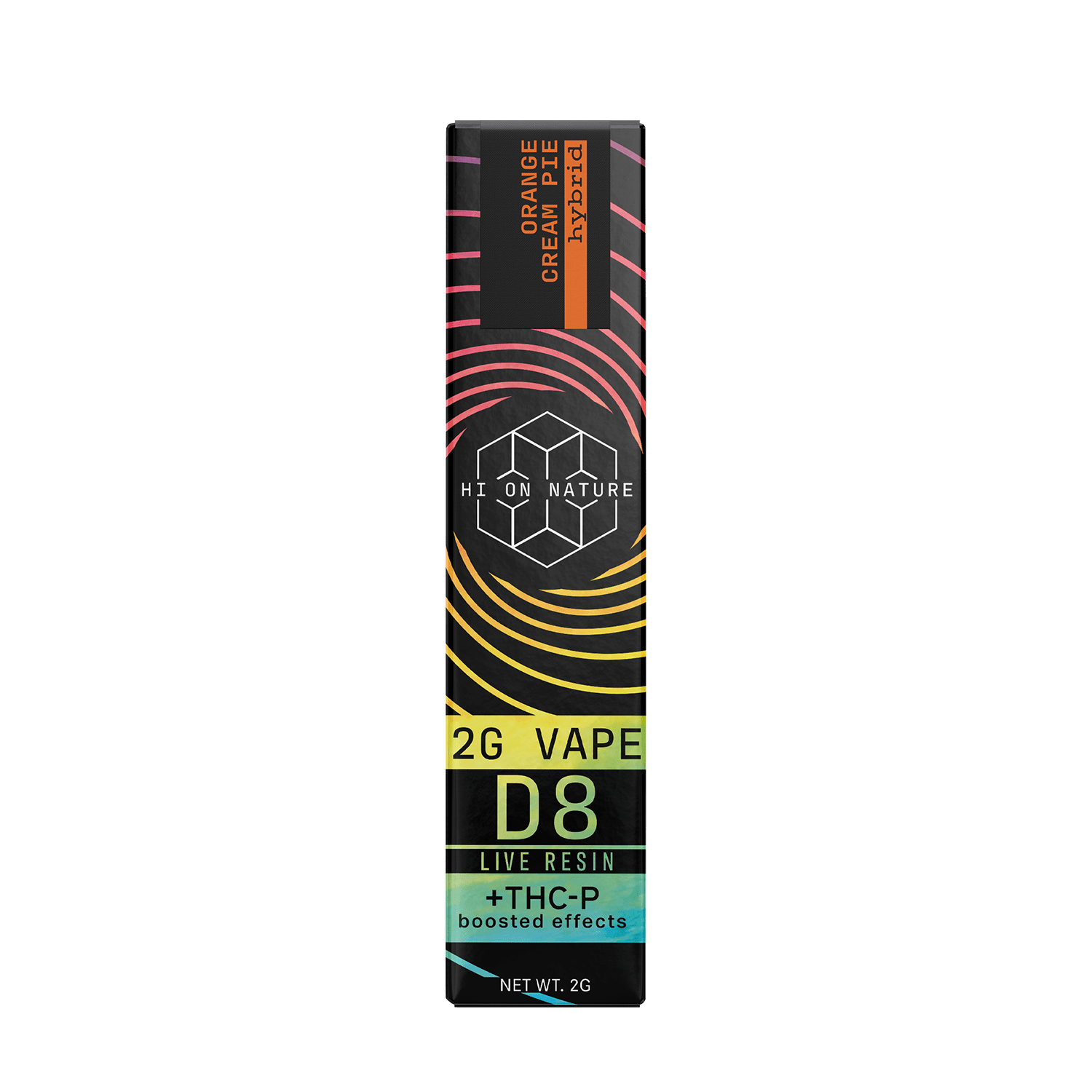 Hi On Nature (2g) DELTA 8 HYBRID VAPE - ORANGE CREAM Best Price