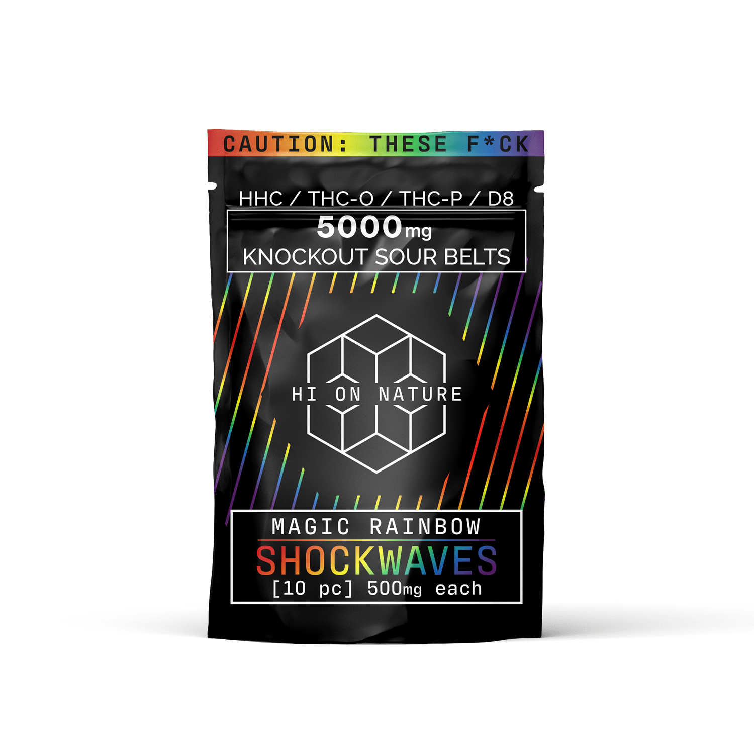 Hi On Nature 5000mg KNOCKOUT SHOCKWAVES - MAGIC RAINBOW Best Price