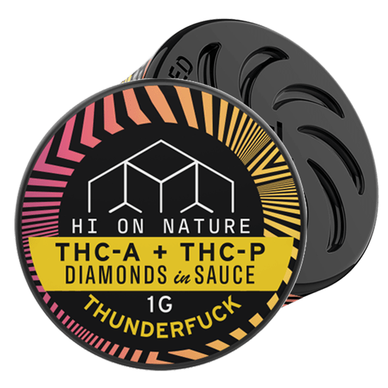 Hi On Nature 1g DAB DIAMOND - THC-A + THC-P - THUNDERF*CK Best Price
