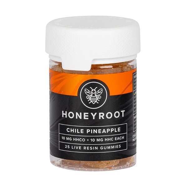 HoneyRoot 20mg Live Resin HHC + HHC-O Gummies (25pc) Best Price