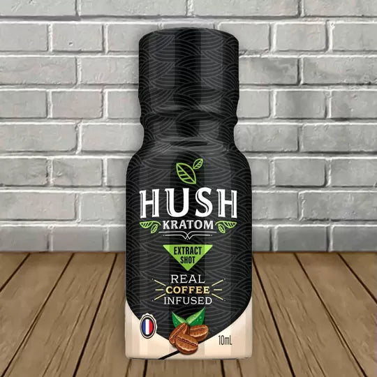 Hush Ultra Coffee Infused Full Spectrum Kratom Extract Shot Best Price