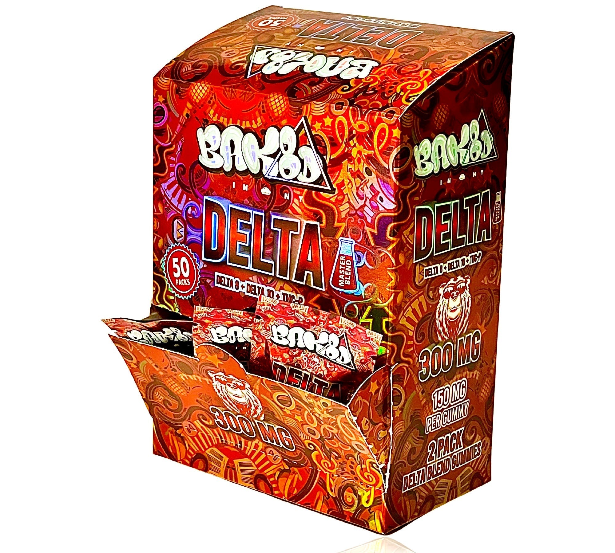 BAK8D Master Blend - Delta Blend - 300mg 2CT Gummies Best Price