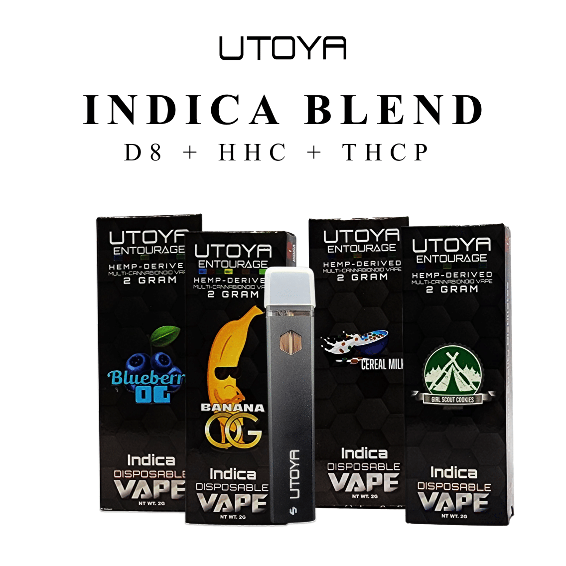 Utoya | Tango Indica Blend THC-P Disposable Vape - 2g Best Price