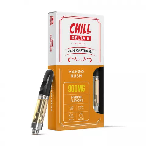 Mango Kush Strain Vape Pen - Mango Kush Cartridge Delta 8 THC Chill Plus 900mg Best Price