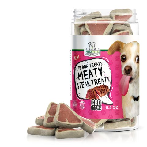 MediPets CBD Dog Treats - Meaty Steak Treats - 100mg Best Price