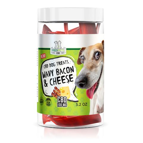 MediPets CBD Dog Treats - Wavy Bacon & Cheese Bites - 100mg Best Price