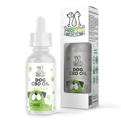 MediPets CBD Oil for Medium Dogs - 240MG Best Price