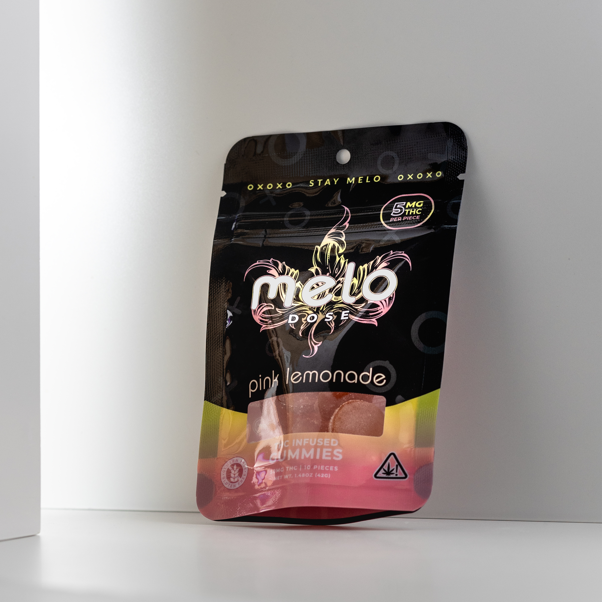 Melo Dose – Pink Lemonade 50MG Delta-9 THC Gummies Best Price